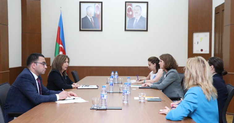 Бахар Мурадова встретилась с новоназначенным главой Международного комитета Красного Креста в Азербайджане