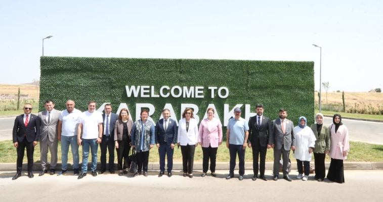 The delegation visited Fuzuli International Airport
